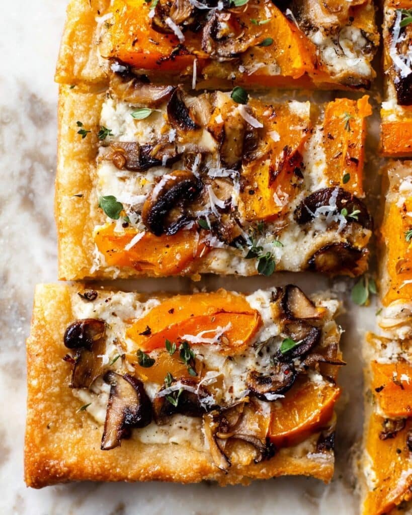 Butternut Squash & Mushroom Tart Recipe