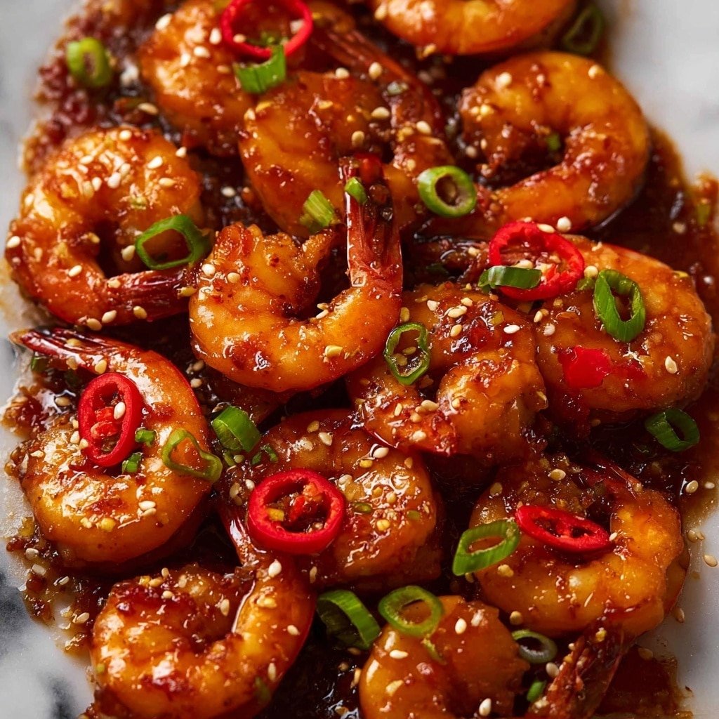 Asian Chili Garlic Prawns (Shrimp) Recipe - Recipe Image