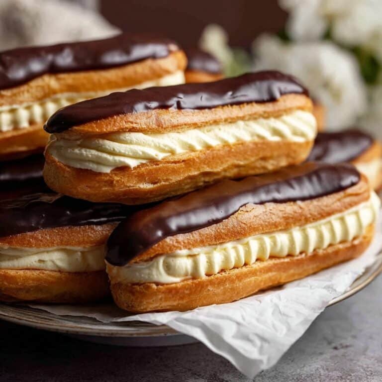 French-Style Eclairs with Mascarpone-Stabilised Cream and Shiny Chocolate Glaze Recipe