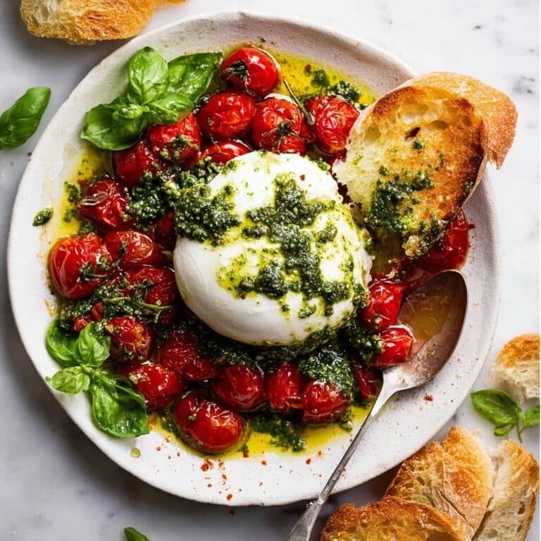Bursty Tomato Burrata Salad Recipe