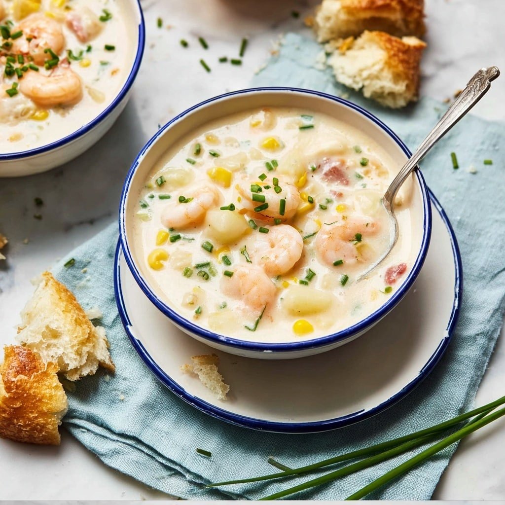 Creamy Seafood Chowder with Bacon and Corn Recipe