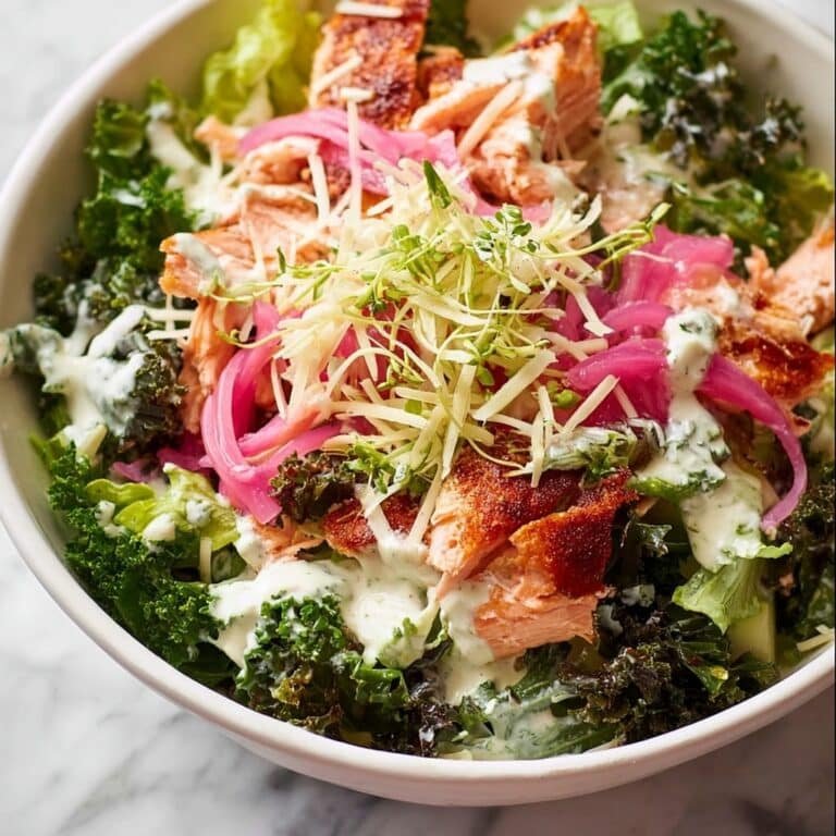 Celebration Salmon Salad with Yoghurt Ranch Dressing Recipe