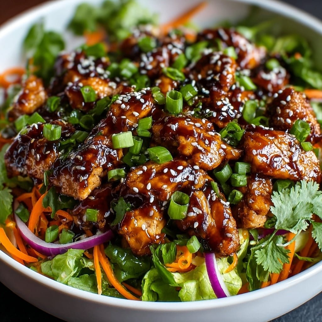 Ultimate Crunchy Asian Sesame Chicken Salad Recipe