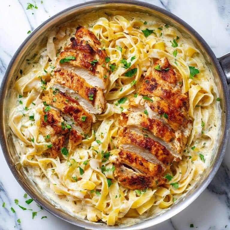 Easy Garlic Chicken Fettuccine Alfredo Recipe